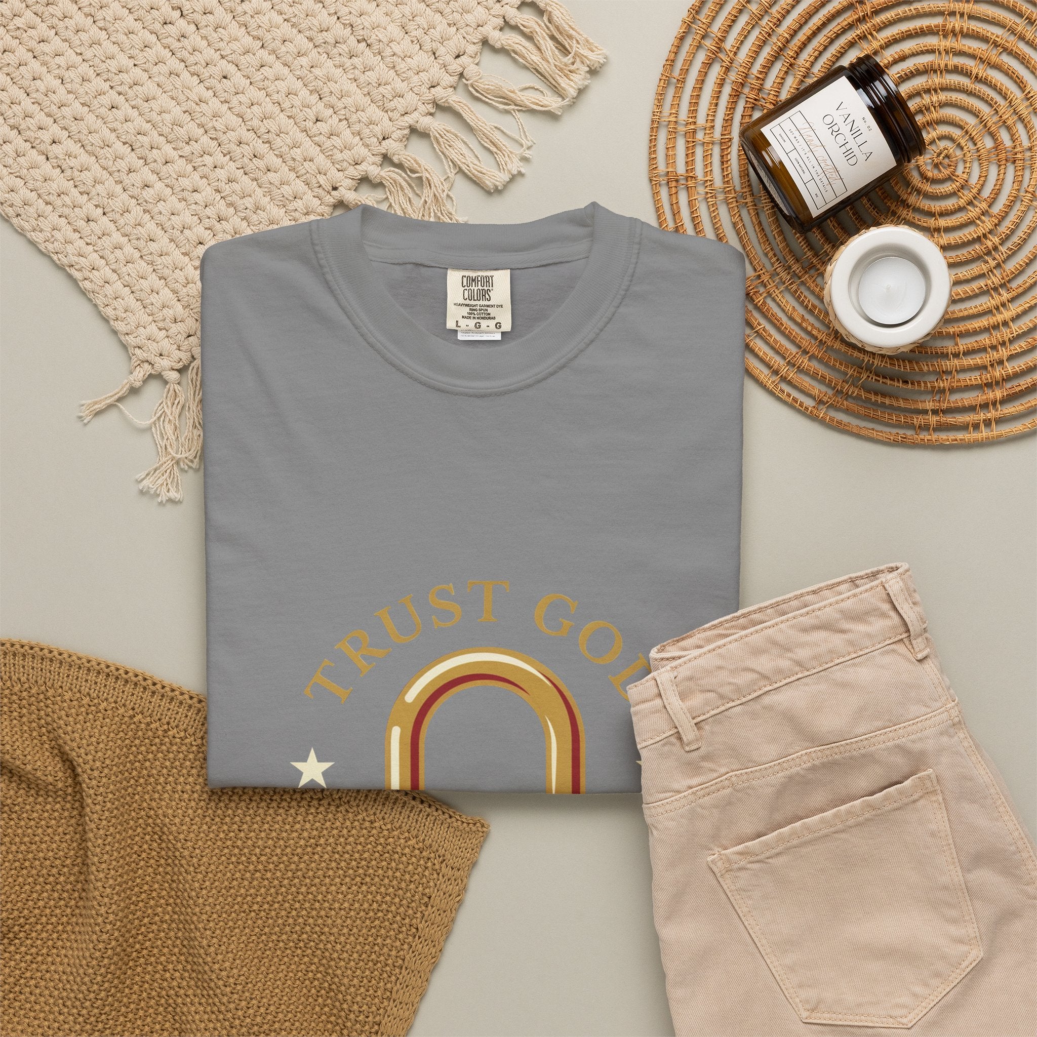 Trust God Padlock T-Shirt — "No Matter What" Christian Faith Tee