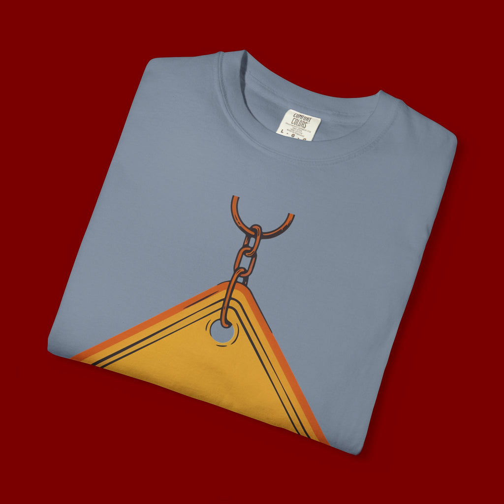 Funny Road Sign T-Shirt — "All Trash No Trailer" Graphic Tee