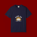 Rise Up and Pray T-Shirt — Spiritual Faith Graphic Tee with Lotus