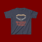 Kids Tee — "Faith Makes the Impossible Possible" Inspirational Graphic
