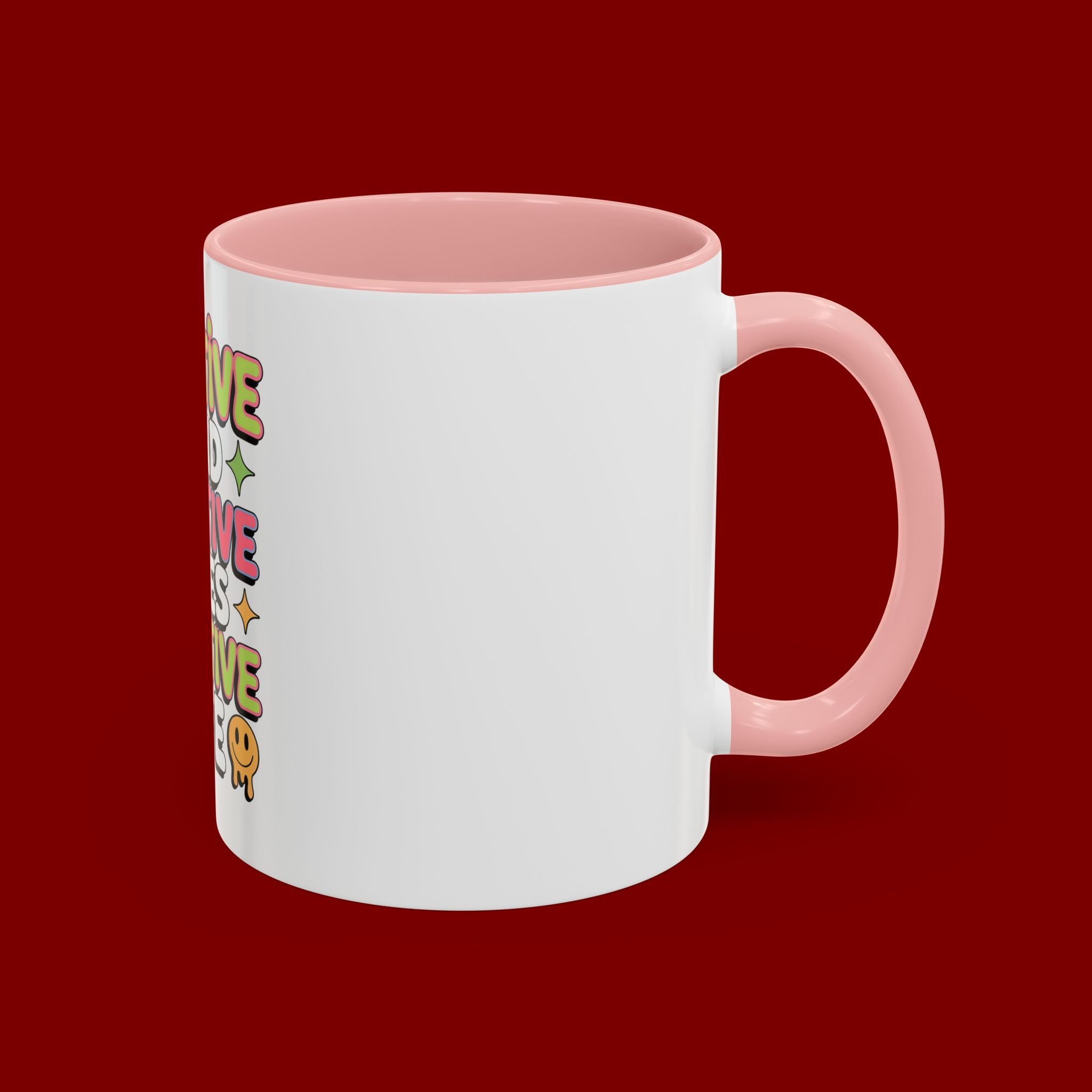 Positive Mind Positive Vibes Coffee Mug — Motivational Accent Mug