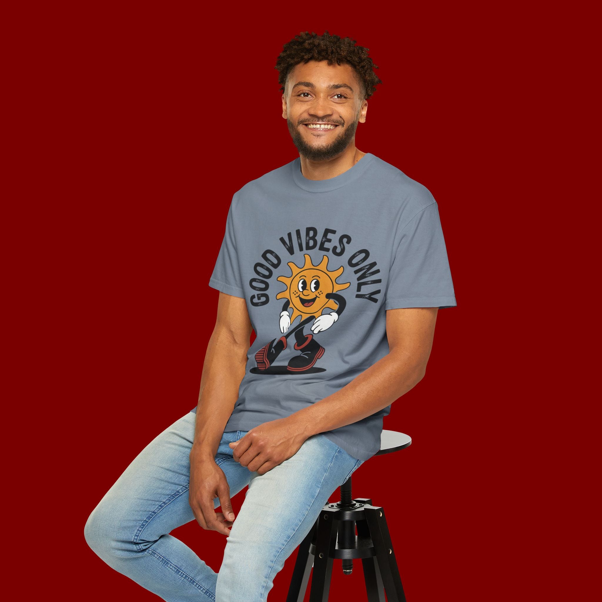 Good Vibes Only Sun Graphic T-Shirt