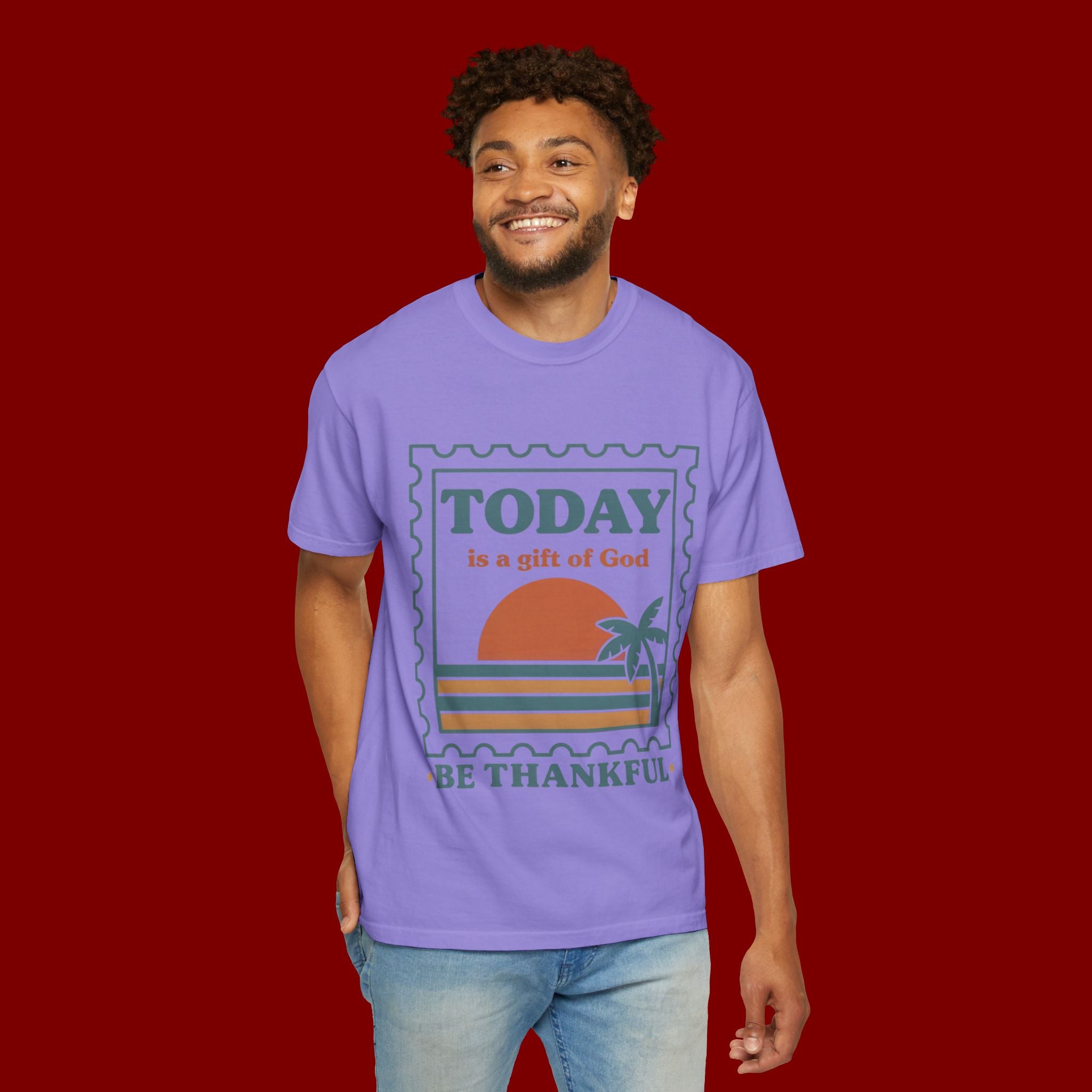 Be Thankful Tee — "Today is a Gift of God" Inspirational Graphic T-Shirt