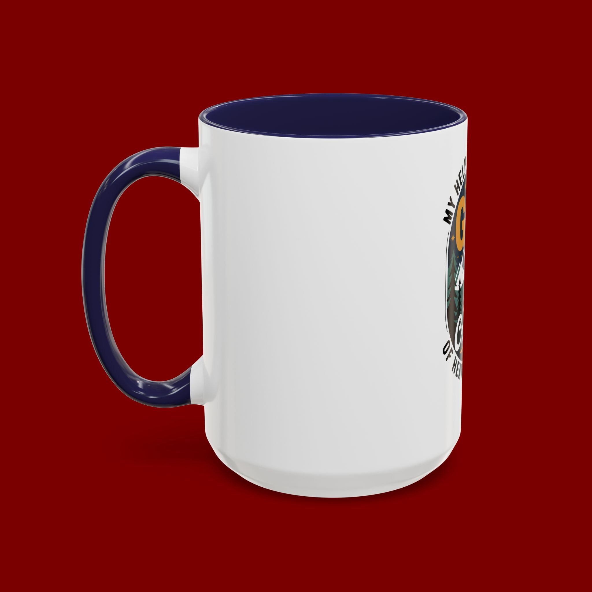 Christian Coffee Mug — “My Help Is Only From God The Creator” Accent Mug