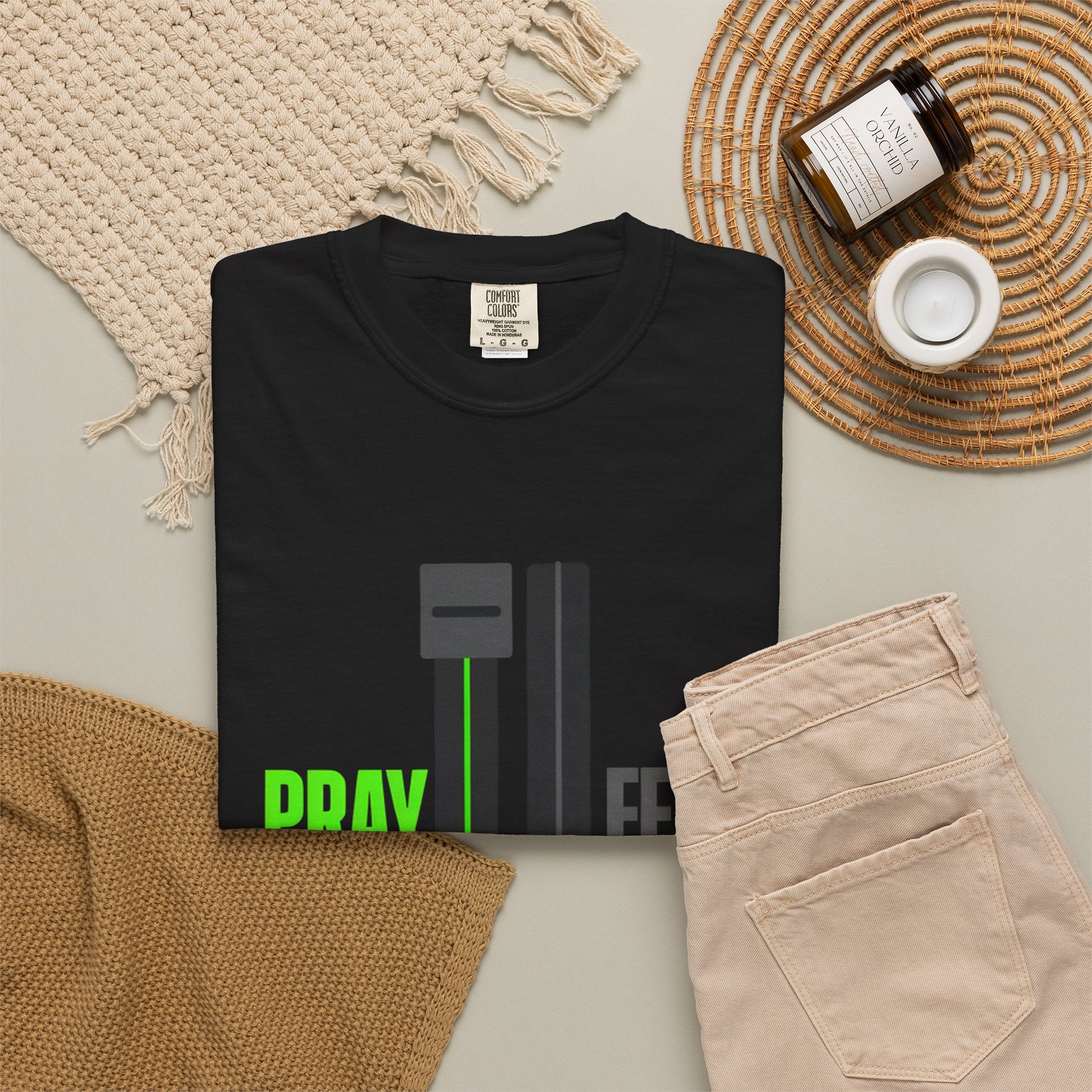 Pray More Fear Less T-Shirt — Inspirational Faith Graphic Tee