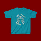Kids T-Shirt – "I Can't Go a Day Without God" Floral Lungs Christian Tee