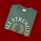 All Strength Comes From God T-Shirt — Christian Faith Tee