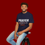 Prayer T-Shirt — Faith Arrow Graphic Tee ("Prayer: The Most Powerful Weapon")