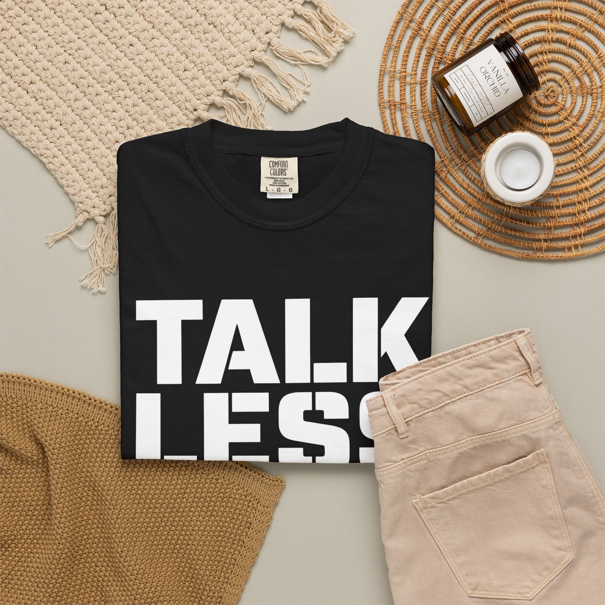 Talk Less Work More T-Shirt — Motivational Work Ethic Tee