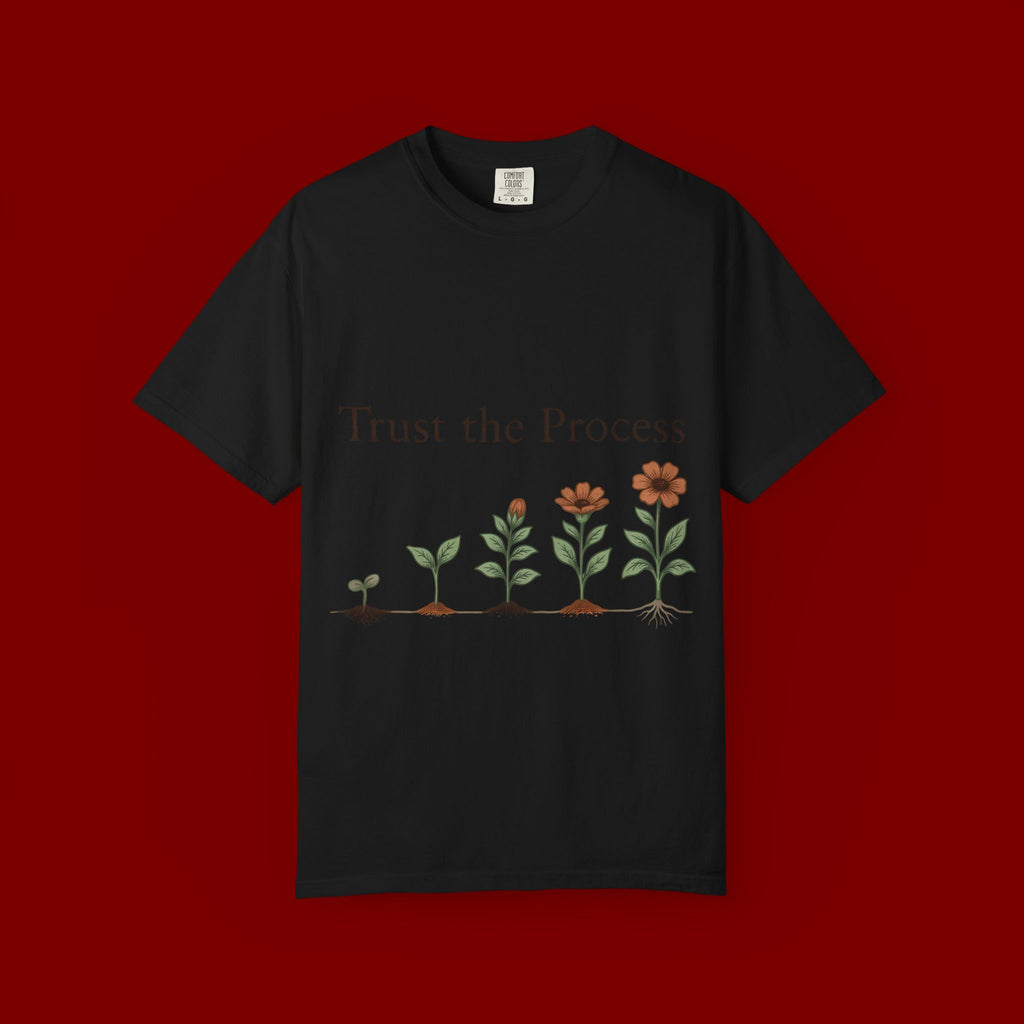 Trust the Process Floral T-Shirt — Growth Graphic Tee