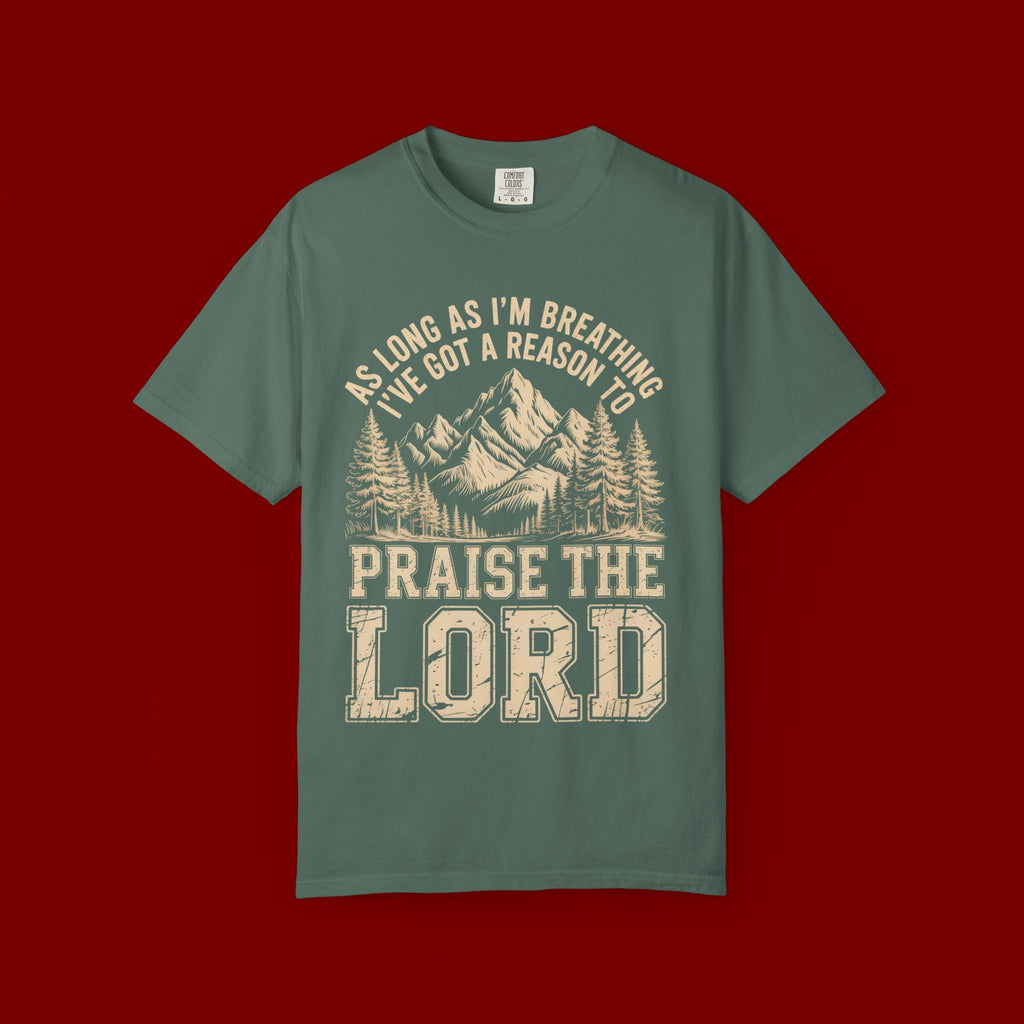 Praise the Lord Mountain T-Shirt — Christian Faith Outdoor Tee