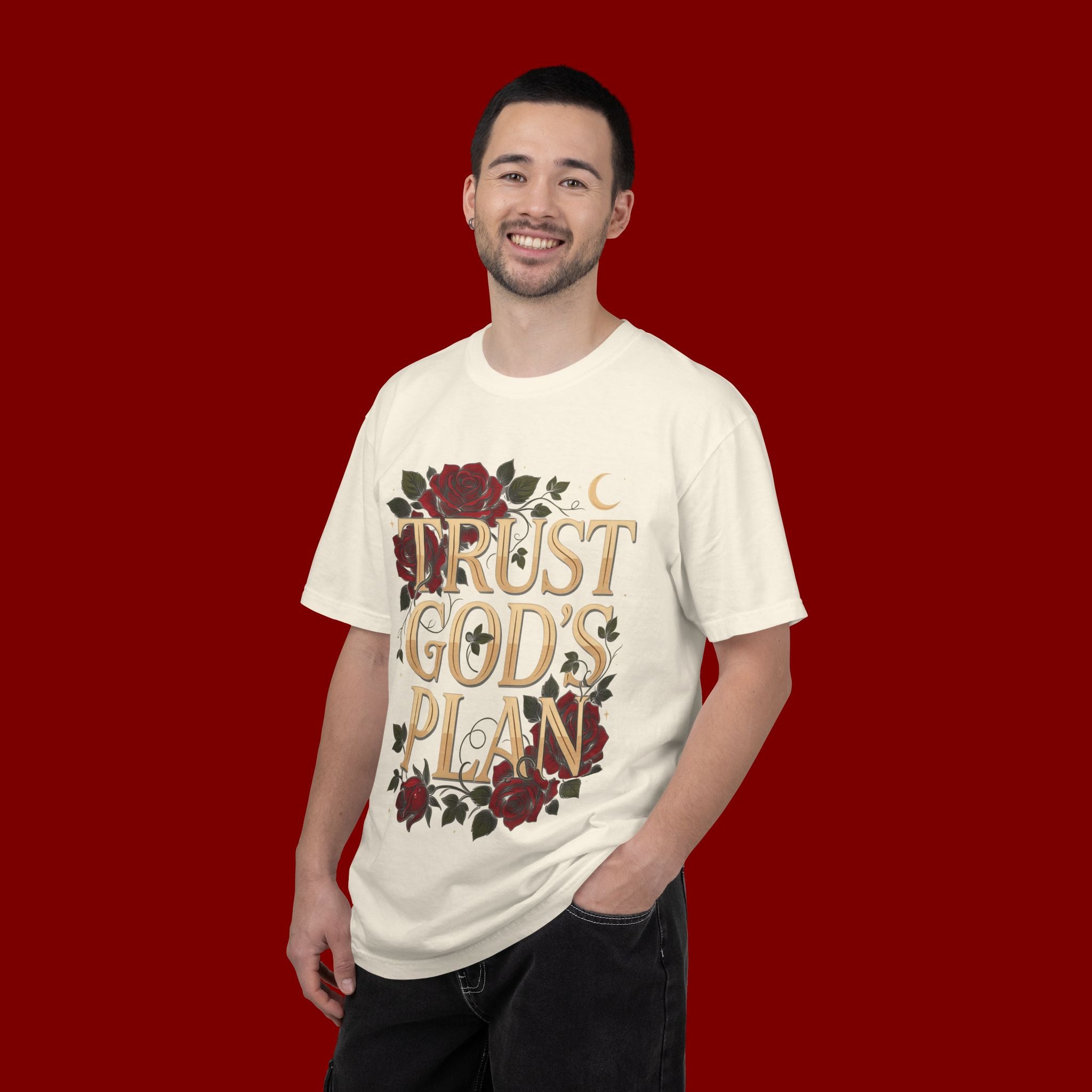 Trust God's Plan Floral T-Shirt — Inspirational Christian Tee