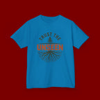 Kids T‑Shirt — "Trust the Unseen" Tree & Roots Inspirational Graphic