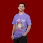 Take Time to Pray T‑Shirt — Vintage Pocket Watch & Roses Spiritual Tee