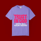 Trust in God T-Shirt — Retro Pink Faith Graphic Tee