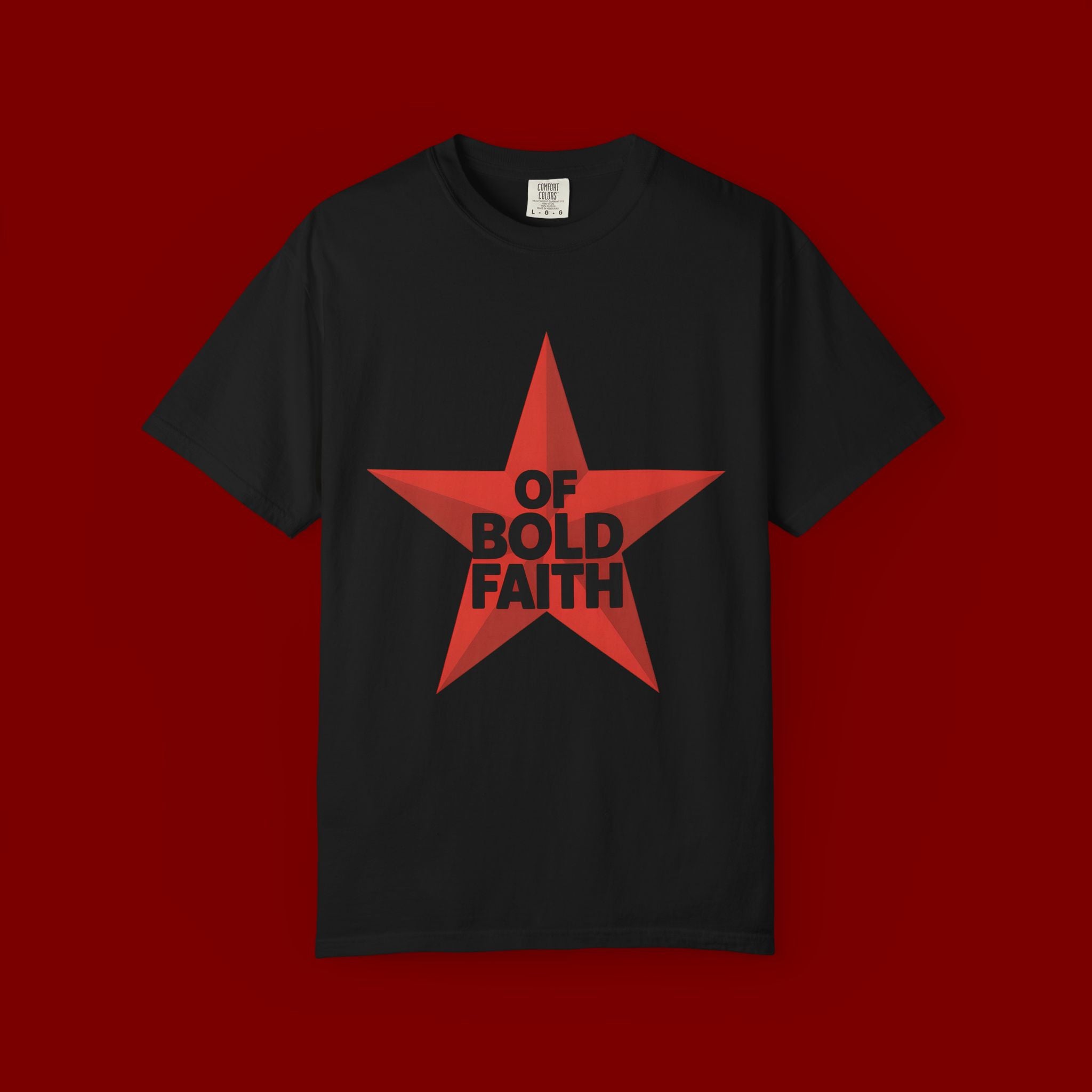 Bold Faith Star T-Shirt — "Of Bold Faith" Graphic Tee