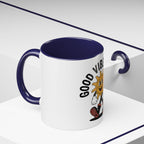 Good Vibes Only Coffee Mug - Retro Sun Cartoon Accent Mug (11/15oz)