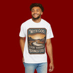 Inspirational Graphic T-Shirt — "With God, Every Hardship Brings Ease"