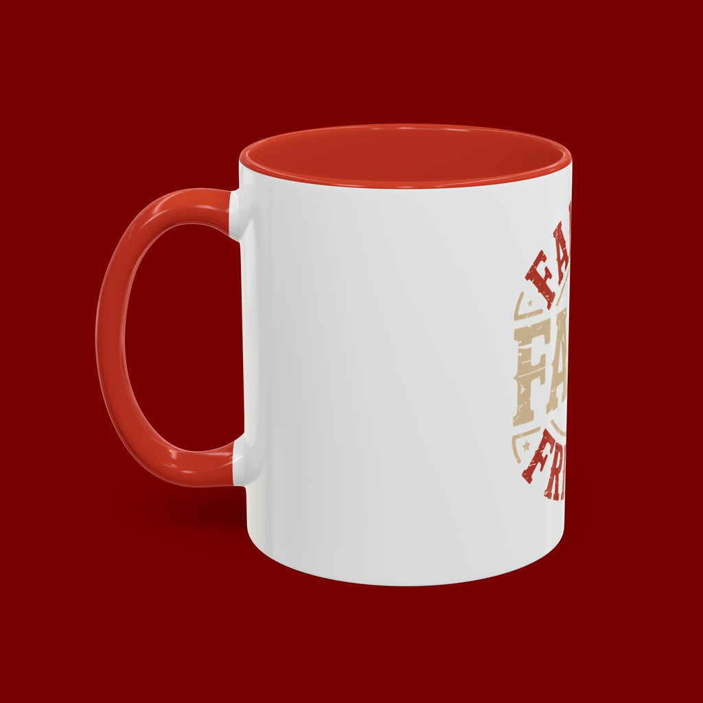Faith Family Friends Accent Coffee Mug – Inspirational Religious Gift (11/15oz)