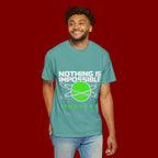 Nothing Is Impossible Christian T-Shirt — 'For Our God' Space Graphic