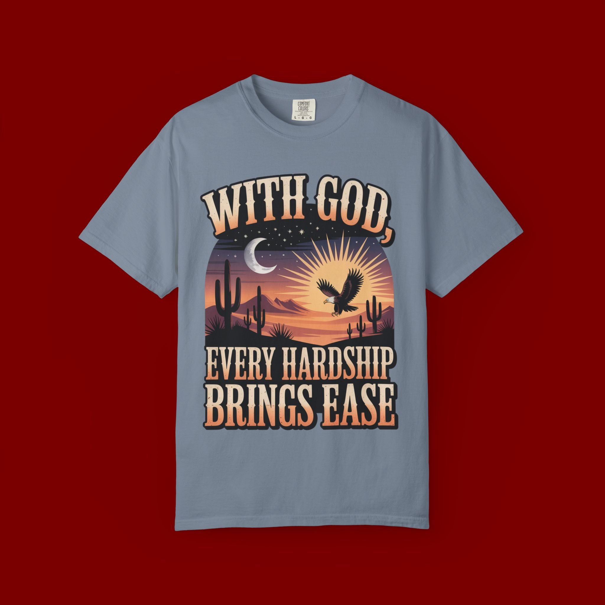 With God Every Hardship Brings Ease T-Shirt