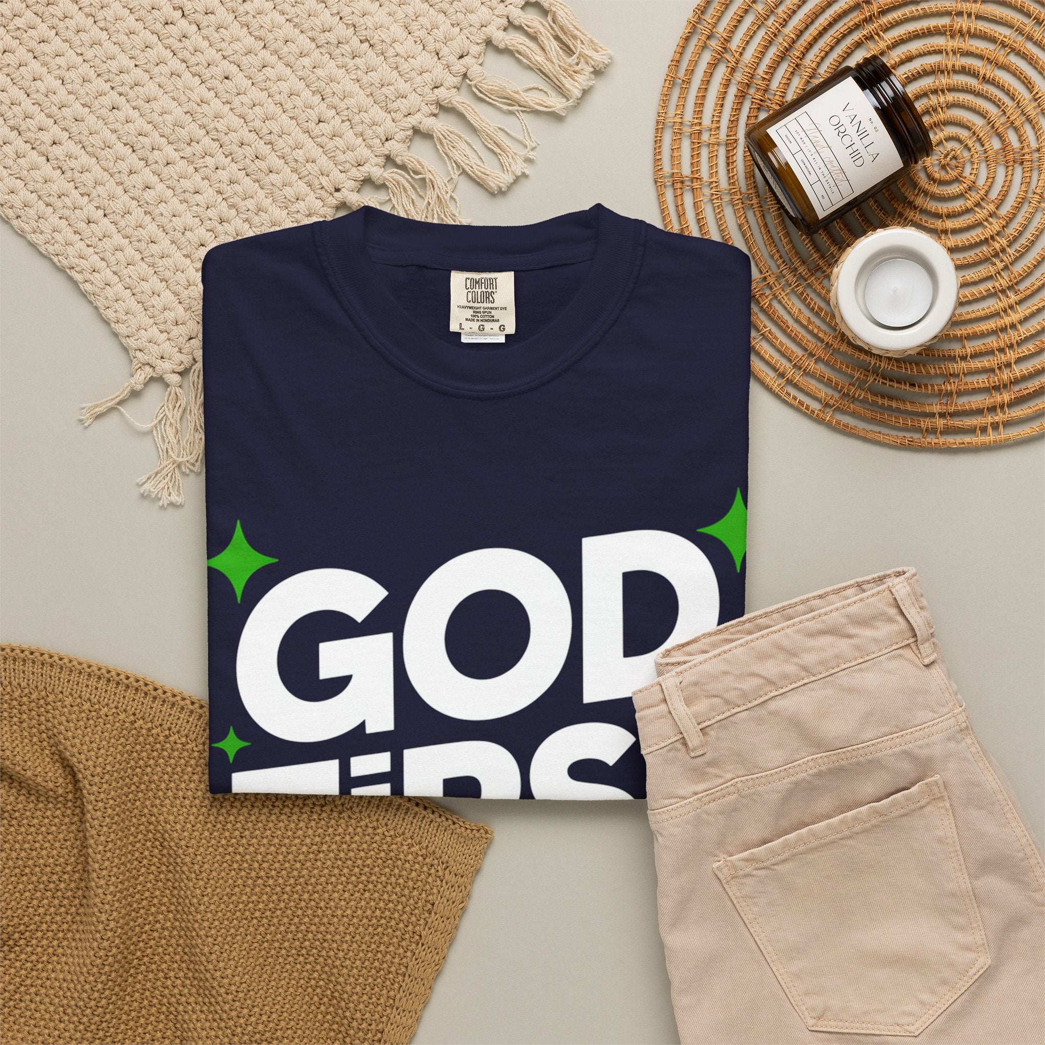 God First Bro T-Shirt — Faith Graphic Tee for Guys