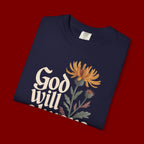 God Will Always Make a Way T-Shirt — Inspirational Floral Christian Tee