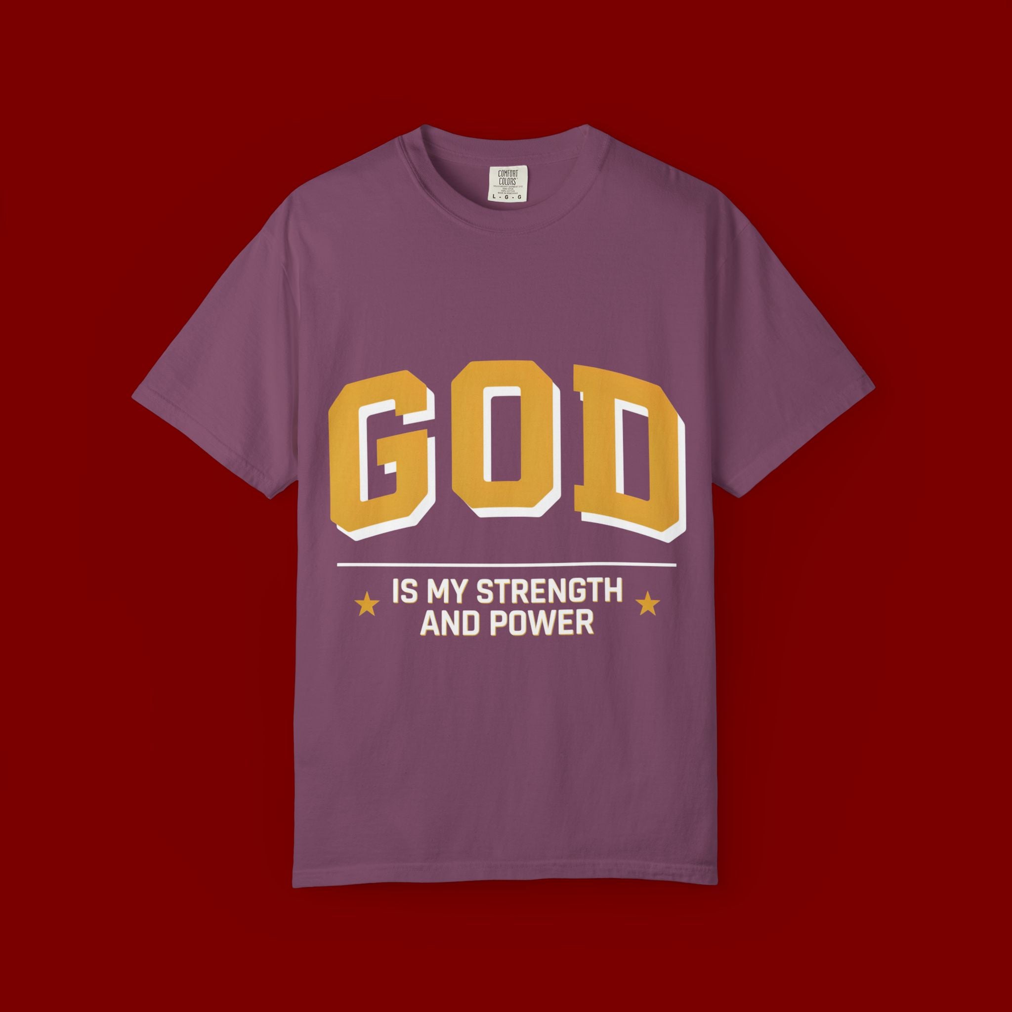 God Is My Strength T-Shirt — Faith Christian Graphic Tee