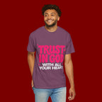 Trust in God T-Shirt — Retro Pink Faith Graphic Tee