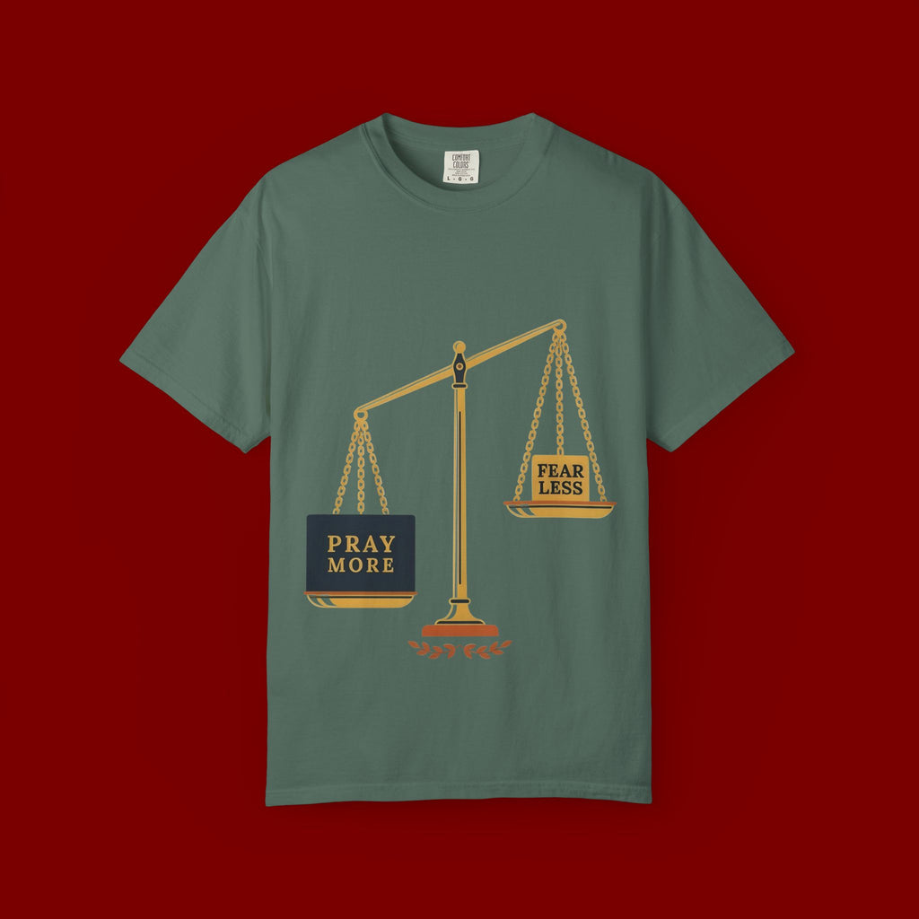 Pray More Balance Scales T-Shirt