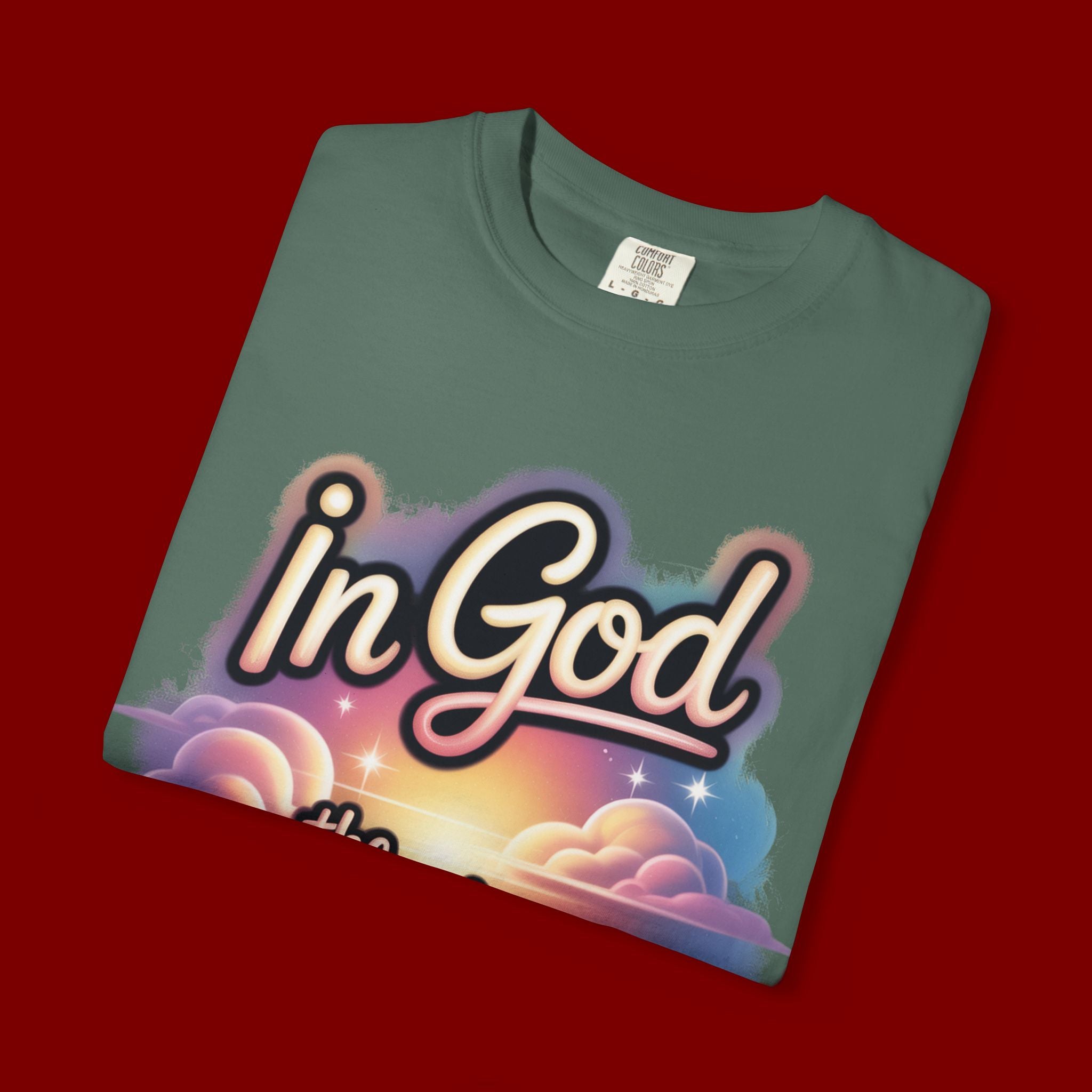 T-Shirt — “In God the Heart Finds Peace” Religious Faith Tee