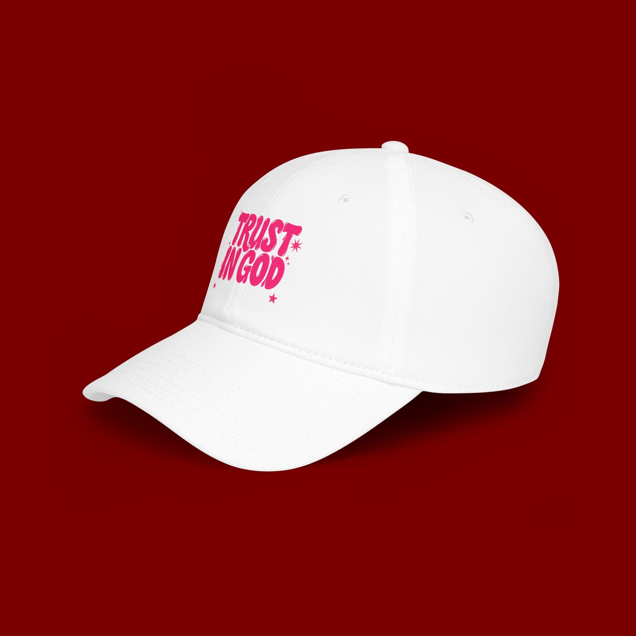 Trust In God Baseball Cap — Faith Hat with “Trust in God with All Your Heart”