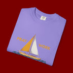 Trust God Sailboat T-Shirt — Pray Work Inspirational Christian Tee