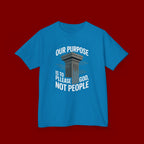 Kids T-Shirt — "Our Purpose Is To Please God, Not People" Faith Graphic Tee