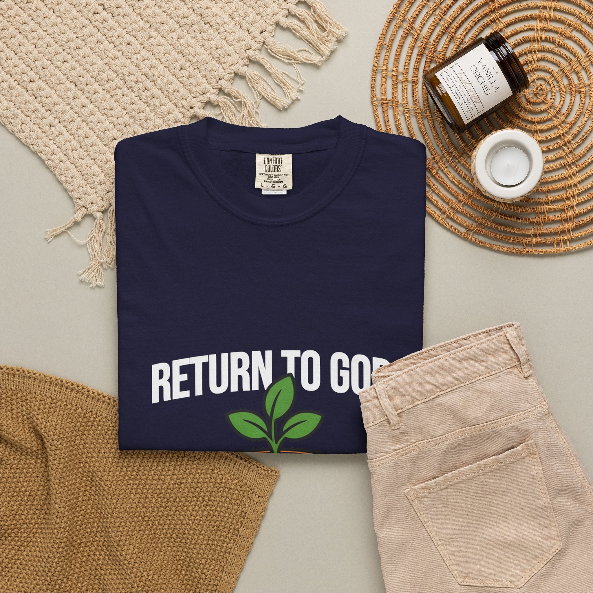 T-Shirt — "Return to God" Seedling Graphic Tee