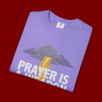 Prayer Is a Weapon T-Shirt — Christian Faith Lightning Graphic Tee