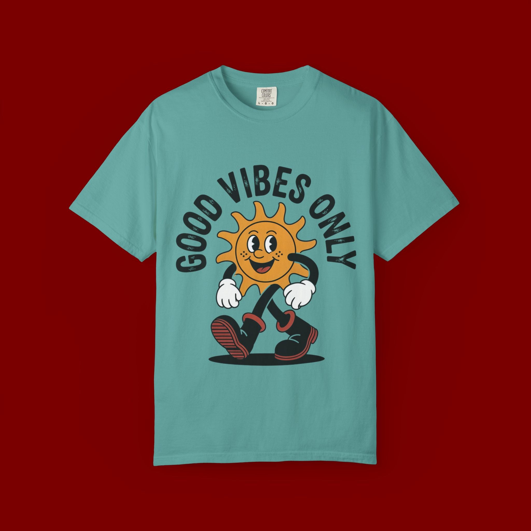 Good Vibes Only Sun Graphic T-Shirt