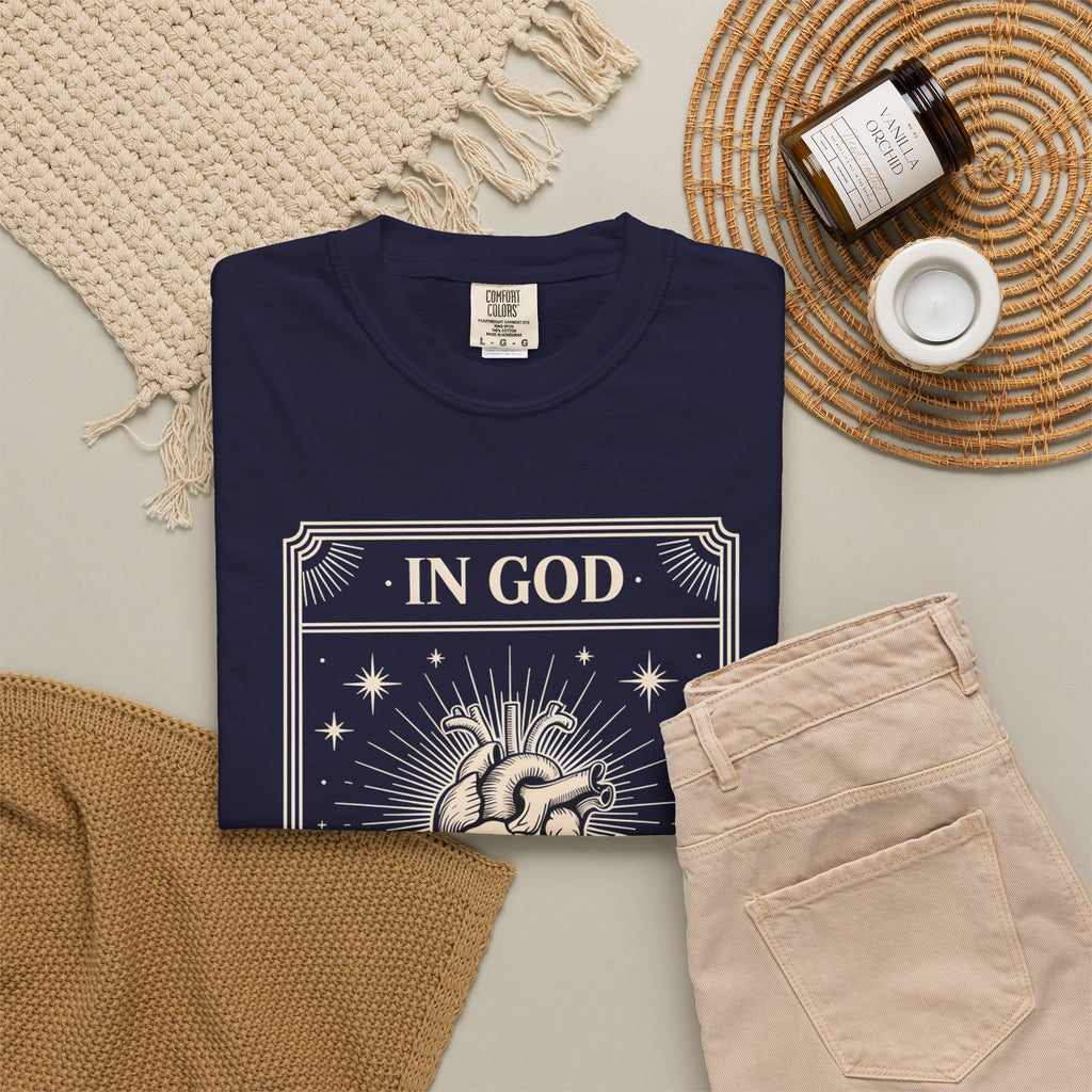 In God The Heart Finds Peace T-Shirt — Faith Graphic Tee