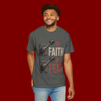 Faith On, Fear Off T-Shirt — Inspirational Christian Graphic Tee