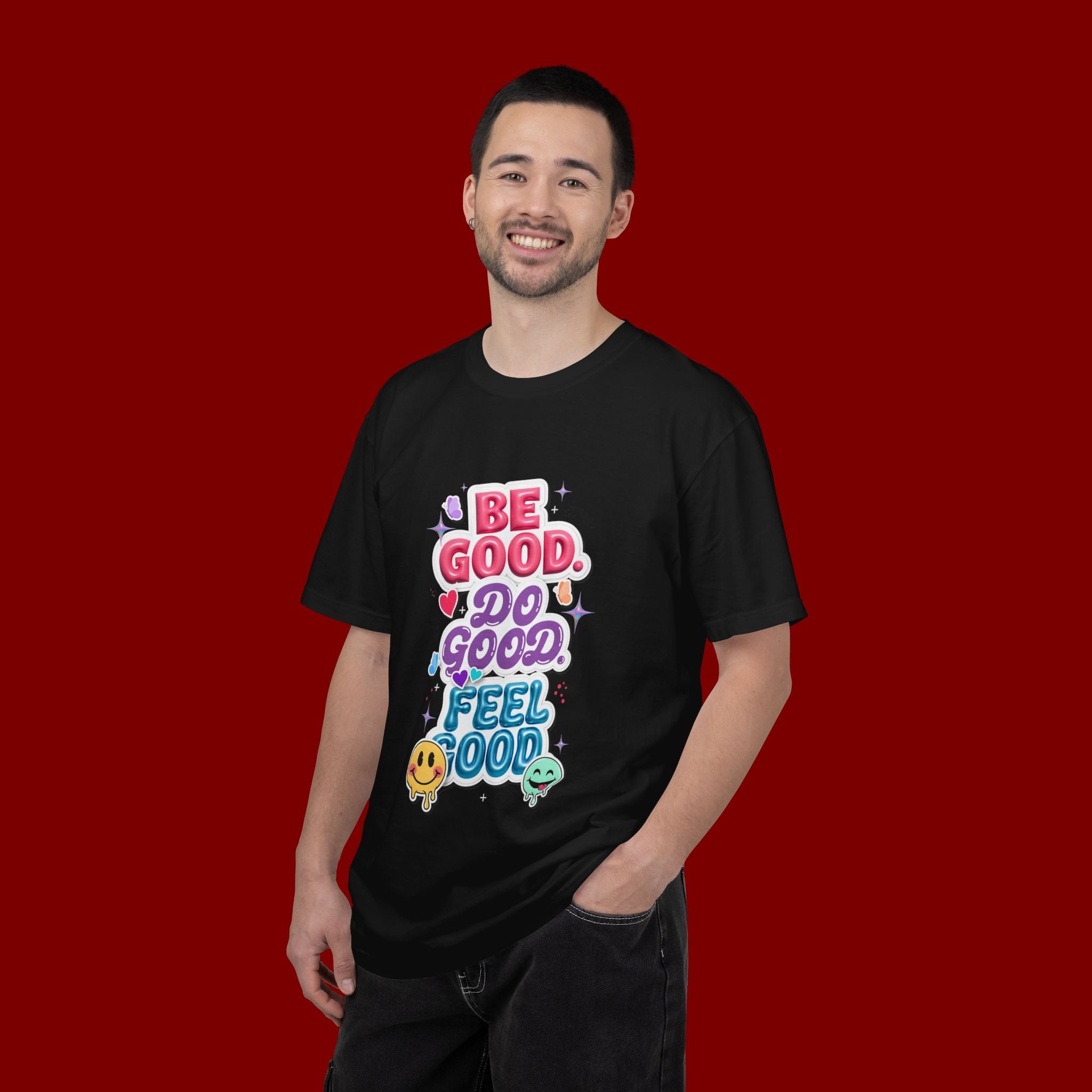 Be Good Do Good Feel Good T-Shirt — Positive Message Graphic Tee