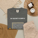 I Pray Maze T-Shirt — "My Secret Is Simple" Christian Faith Tee