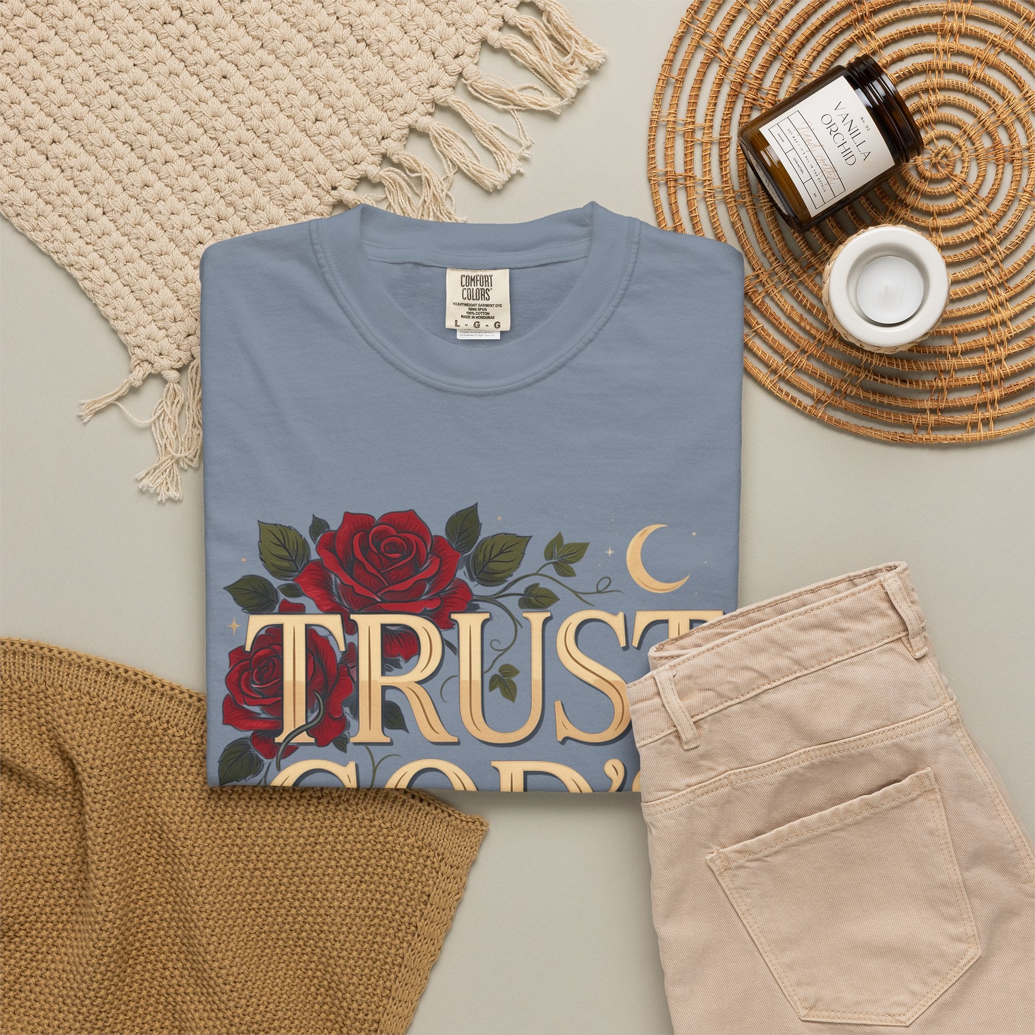 Trust God's Plan Floral T-Shirt — Inspirational Christian Tee