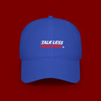 Talk Less Work More Red Low-Profile Baseball Cap