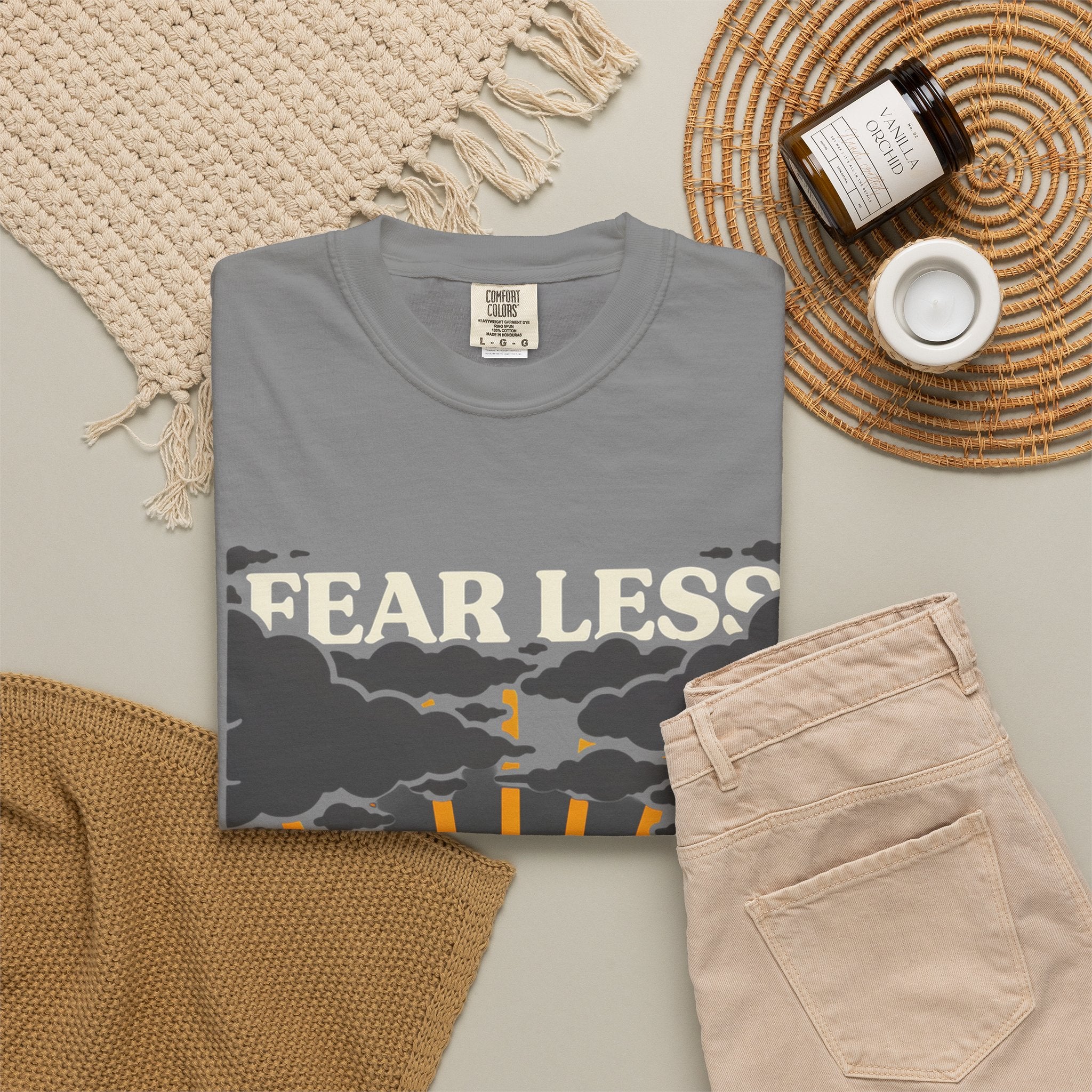 Fear Less Pray More T-Shirt — Inspirational Christian Graphic Tee