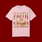 Faith Can Move Mountains T-Shirt — Retro Desert Inspirational Tee