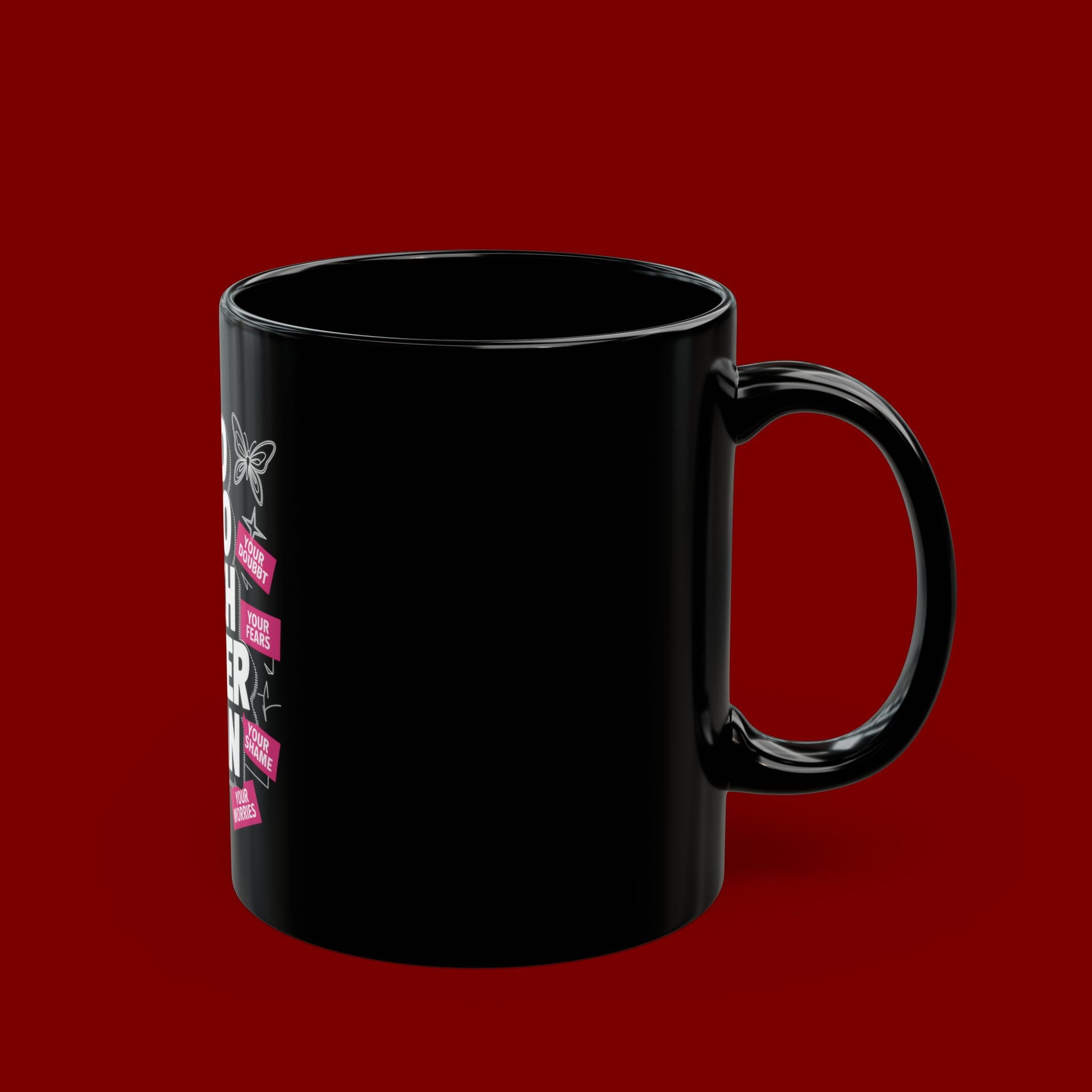 Inspirational Ceramic Mug — "God Is So Much Bigger Than" Faith Coffee Cup