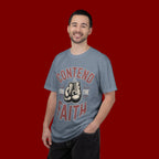 Contend for the Faith T-Shirt — Vintage Boxing Gloves Christian Tee