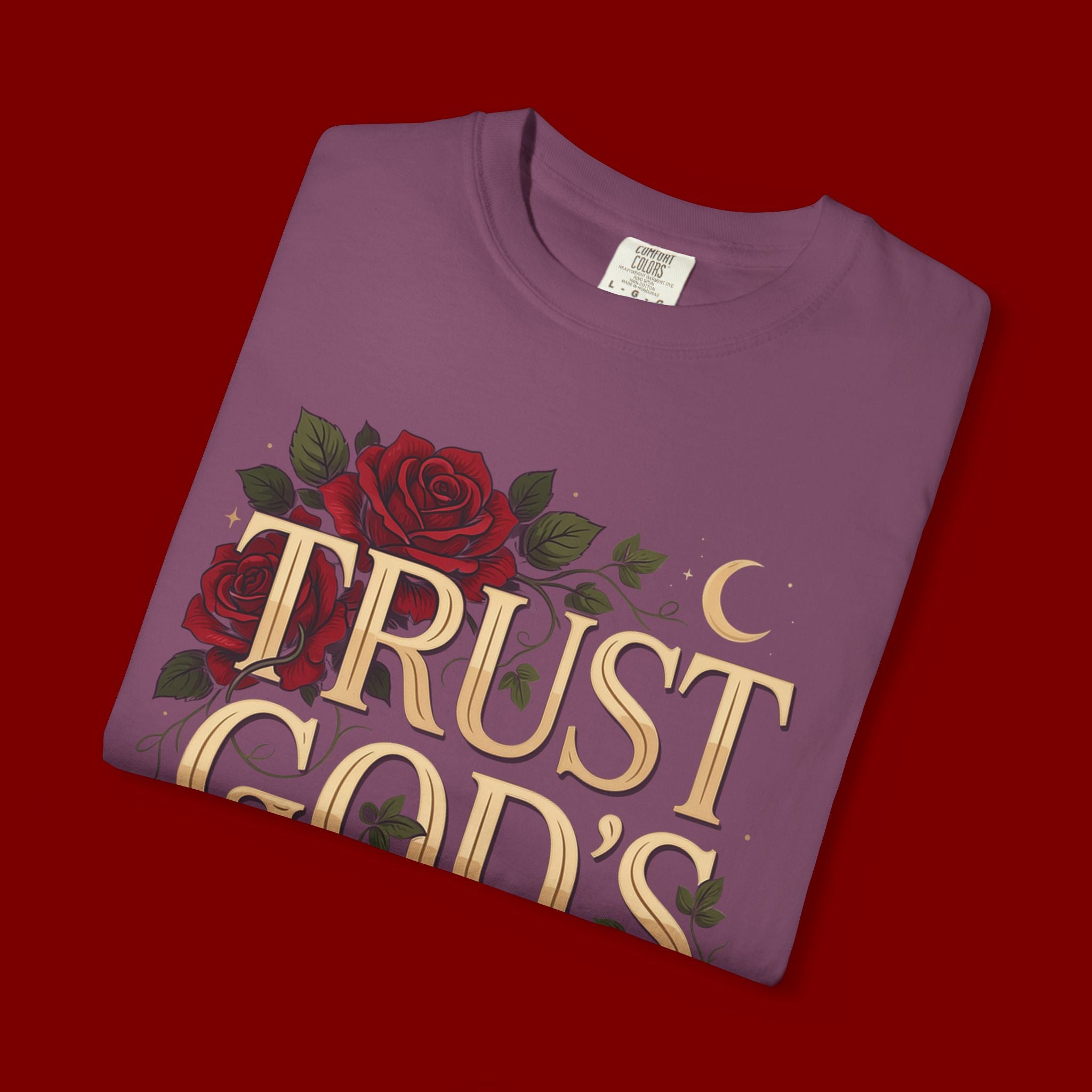 Trust God's Plan Floral T-Shirt — Inspirational Christian Tee