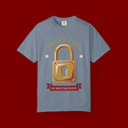 Trust God Lock T-Shirt — Christian Faith Tee “Trust God No Matter What”