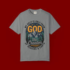 God The Creator T-Shirt — My Help Is Only From God Christian Mountain Faith Tee